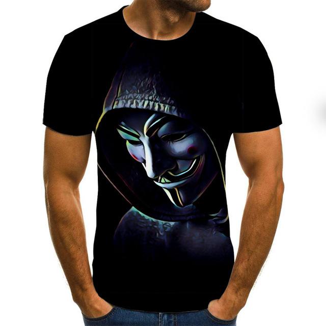 Horror Movie It Penny Wise Clown Joker 3D Print Tshirt Men/Women Hip Hop Streetwear Tee T shirt 90s Boys Cool Clothes Man Tops
