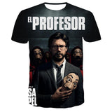 La Casa De Papel T Shirt 3D Print Women Men Short Sleeve Sweatshirts Money Heist The Paper House Casual Streetwear Tops