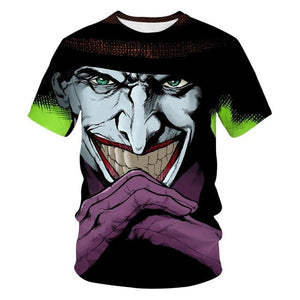 Horror Movie It Penny Wise Clown Joker 3D Print Tshirt Men/Women Hip Hop Streetwear Tee T shirt 90s Boys Cool Clothes Man Tops 5