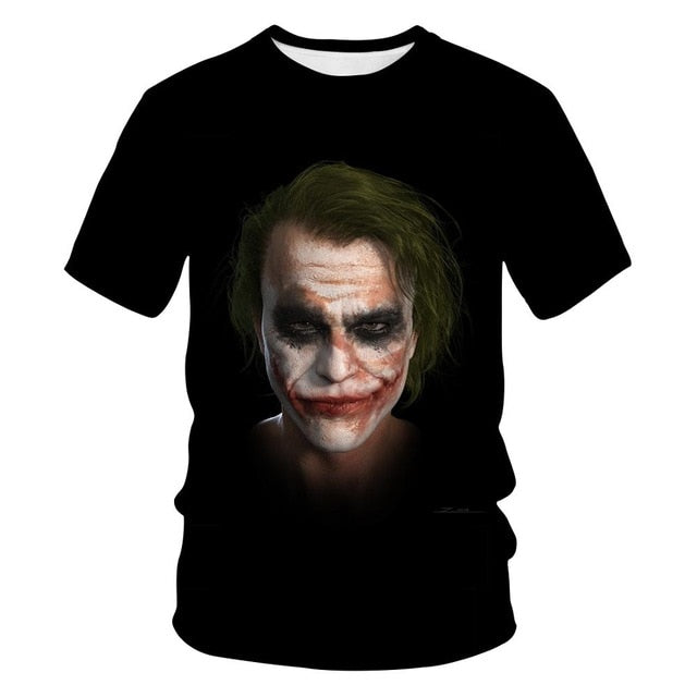 Horror Movie It Penny Wise Clown Joker 3D Print Tshirt Men/Women Hip Hop Streetwear Tee T shirt 90s Boys Cool Clothes Man Tops 5