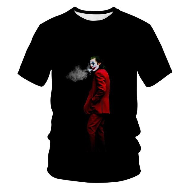 Horror Movie It Penny Wise Clown Joker 3D Print Tshirt Men/Women Hip Hop Streetwear Tee T shirt 90s Boys Cool Clothes Man Tops 5