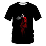 Horror Movie It Penny Wise Clown Joker 3D Print Tshirt Men/Women Hip Hop Streetwear Tee T shirt 90s Boys Cool Clothes Man Tops 5