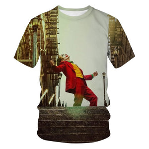 Horror Movie It Penny Wise Clown Joker 3D Print Tshirt Men/Women Hip Hop Streetwear Tee T shirt 90s Boys Cool Clothes Man Tops 5