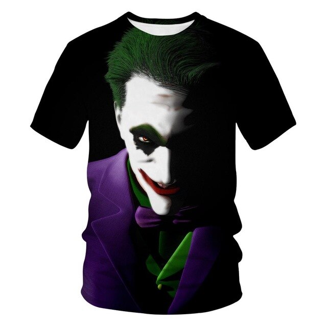 Horror Movie It Penny Wise Clown Joker 3D Print Tshirt Men/Women Hip Hop Streetwear Tee T shirt 90s Boys Cool Clothes Man Tops 5