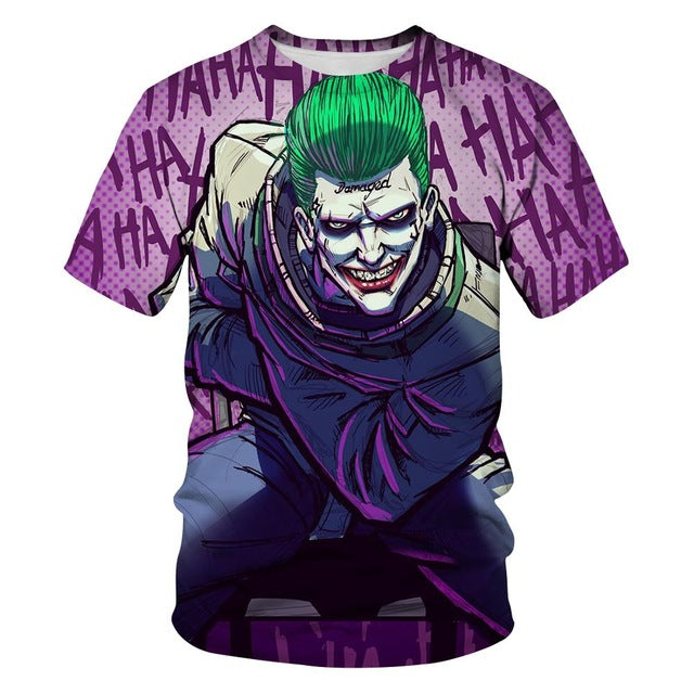 Horror Movie It Penny Wise Clown Joker 3D Print Tshirt Men/Women Hip Hop Streetwear Tee T shirt 90s Boys Cool Clothes Man Tops 5