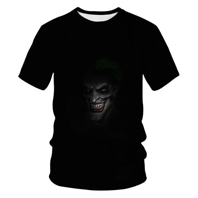 Horror Movie It Penny Wise Clown Joker 3D Print Tshirt Men/Women Hip Hop Streetwear Tee T shirt 90s Boys Cool Clothes Man Tops 5