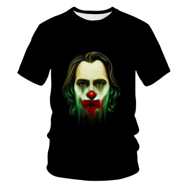 Horror Movie It Penny Wise Clown Joker 3D Print Tshirt Men/Women Hip Hop Streetwear Tee T shirt 90s Boys Cool Clothes Man Tops 5