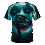Horror Movie It Penny Wise Clown Joker 3D Print Tshirt Men/Women Hip Hop Streetwear Tee T shirt 90s Boys Cool Clothes Man Tops 5