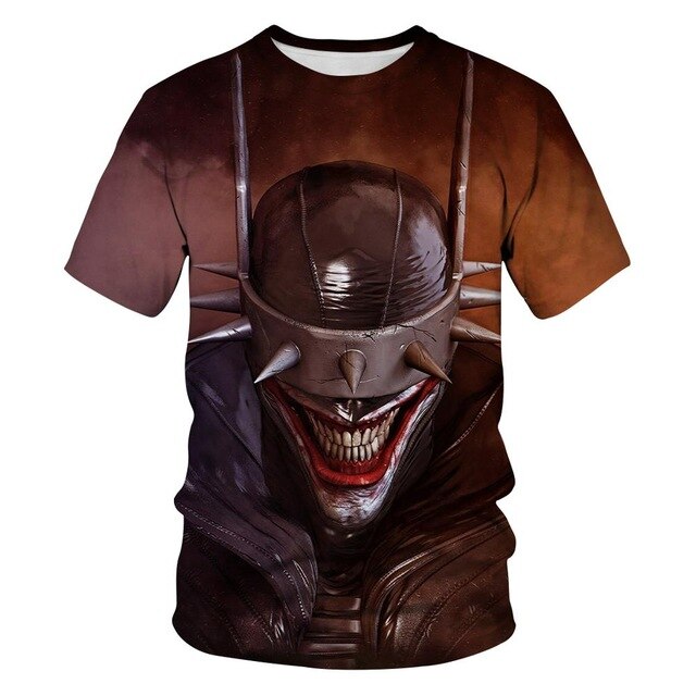 Horror Movie It Penny Wise Clown Joker 3D Print Tshirt Men/Women Hip Hop Streetwear Tee T shirt 90s Boys Cool Clothes Man Tops 5