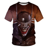 Horror Movie It Penny Wise Clown Joker 3D Print Tshirt Men/Women Hip Hop Streetwear Tee T shirt 90s Boys Cool Clothes Man Tops 5