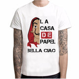 New T Shirt Men Funny Design La Casa De Papel Tshirt Money Heist Tees TV Series Tshirts Men Short Sleeve House of Paper T-Shirt