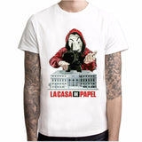 New T Shirt Men Funny Design La Casa De Papel Tshirt Money Heist Tees TV Series Tshirts Men Short Sleeve House of Paper T-Shirt