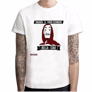 New T Shirt Men Funny Design La Casa De Papel Tshirt Money Heist Tees TV Series Tshirts Men Short Sleeve House of Paper T-Shirt