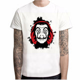 New T Shirt Men Funny Design La Casa De Papel Tshirt Money Heist Tees TV Series Tshirts Men Short Sleeve House of Paper T-Shirt