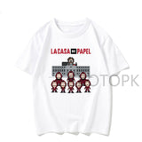 New T Shirt Men Funny Design La Casa De Papel Tshirt Money Heist Tees TV Series Tshirts Men Short Sleeve House of Paper T-Shirt