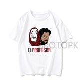 New T Shirt Men Funny Design La Casa De Papel Tshirt Money Heist Tees TV Series Tshirts Men Short Sleeve House of Paper T-Shirt