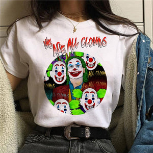 Joker T shirt White Men/women/kid T Shirt Summer Casual Harajuku Aesthetics T-shirts Joaquin Phoenix Joker Movie Tee Shirt 2019