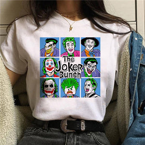 Joker T shirt White Men/women/kid T Shirt Summer Casual Harajuku Aesthetics T-shirts Joaquin Phoenix Joker Movie Tee Shirt 2019