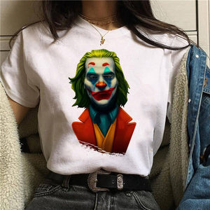 Joker T shirt White Men/women/kid T Shirt Summer Casual Harajuku Aesthetics T-shirts Joaquin Phoenix Joker Movie Tee Shirt 2019