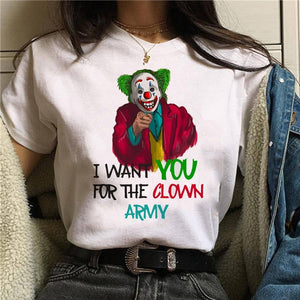 Joker T shirt White Men/women/kid T Shirt Summer Casual Harajuku Aesthetics T-shirts Joaquin Phoenix Joker Movie Tee Shirt 2019