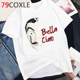 La Casa De Papel T Shirt Men Summer Top Funny Cartoon Tshirt Money Heist Kawaii Bella Ciao Tees House of Paper Streetwear Male