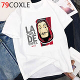La Casa De Papel T Shirt Men Summer Top Funny Cartoon Tshirt Money Heist Kawaii Bella Ciao Tees House of Paper Streetwear Male