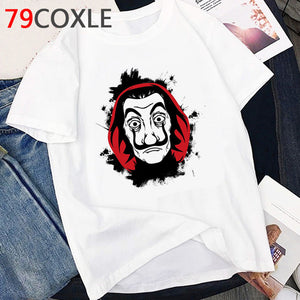 La Casa De Papel T Shirt Men Summer Top Funny Cartoon Tshirt Money Heist Kawaii Bella Ciao Tees House of Paper Streetwear Male