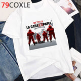La Casa De Papel T Shirt Men Summer Top Funny Cartoon Tshirt Money Heist Kawaii Bella Ciao Tees House of Paper Streetwear Male