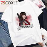 La Casa De Papel T Shirt Men Summer Top Funny Cartoon Tshirt Money Heist Kawaii Bella Ciao Tees House of Paper Streetwear Male
