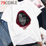 La Casa De Papel T Shirt Men Summer Top Funny Cartoon Tshirt Money Heist Kawaii Bella Ciao Tees House of Paper Streetwear Male