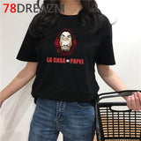La Casa De Papel T Shirt Men Summer Top Funny Cartoon Tshirt Money Heist Kawaii Bella Ciao Tees House of Paper Streetwear Male