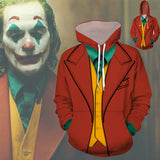 Men Women Hoodie Sweatshirt Movie Joker Cosplay Costume Clown Stephen King Hoodie Zipper Coat Jacket Clothes Tops