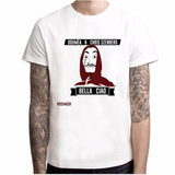 XL-3XL Men Funny Design La Casa De Papel Tshirt Money Heist Tees TV Series Tshirts Men Short Sleeve House of Paper T-Shirt