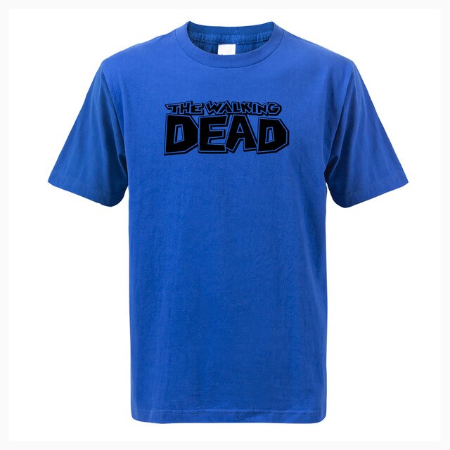 The Walking Dead Printes T-shirt 2019 Summer Fashion Casual Short Sleeve O-Neck Men T Shirts Cotton Tops Tees Fitness Streetwear