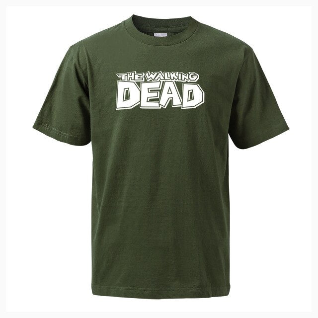 The Walking Dead Printes T-shirt 2019 Summer Fashion Casual Short Sleeve O-Neck Men T Shirts Cotton Tops Tees Fitness Streetwear