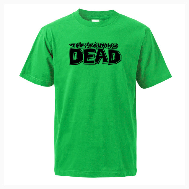 The Walking Dead Printes T-shirt 2019 Summer Fashion Casual Short Sleeve O-Neck Men T Shirts Cotton Tops Tees Fitness Streetwear