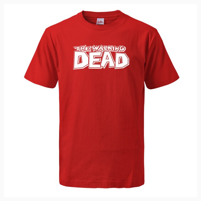 The Walking Dead Printes T-shirt 2019 Summer Fashion Casual Short Sleeve O-Neck Men T Shirts Cotton Tops Tees Fitness Streetwear