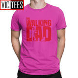 Man T Shirt The Walking Dead The Walking Dad Simple Short Sleeves Tees Shirt Round Collar Clothes Cotton Printing T-Shirts