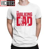 Man T Shirt The Walking Dead The Walking Dad Simple Short Sleeves Tees Shirt Round Collar Clothes Cotton Printing T-Shirts