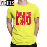 Man T Shirt The Walking Dead The Walking Dad Simple Short Sleeves Tees Shirt Round Collar Clothes Cotton Printing T-Shirts