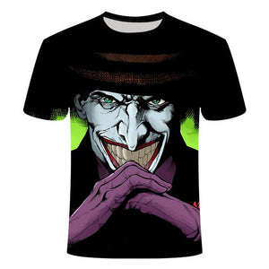 Horror Movie It Penny Wise Clown Joker 3D Print Tshirt Men/Women Hip Hop Streetwear Tee T shirt 90s Boys Cool Clothes Man Tops