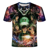 Horror Movie It Penny Wise Clown Joker 3D Print Tshirt Men/Women Hip Hop Streetwear Tee T shirt 90s Boys Cool Clothes Man Tops