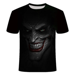 Horror Movie It Penny Wise Clown Joker 3D Print Tshirt Men/Women Hip Hop Streetwear Tee T shirt 90s Boys Cool Clothes Man Tops