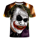 Horror Movie It Penny Wise Clown Joker 3D Print Tshirt Men/Women Hip Hop Streetwear Tee T shirt 90s Boys Cool Clothes Man Tops