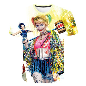 Movie Cool Clown Female 3D printing t-shirt Men's Women's Summer Joker Casual T-shirt Harajuku Tops Hip-hop shirt Streetwear 6XL