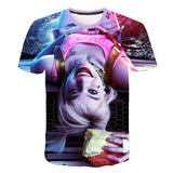 Movie Cool Clown Female 3D printing t-shirt Men's Women's Summer Joker Casual T-shirt Harajuku Tops Hip-hop shirt Streetwear 6XL