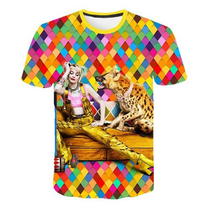 Movie Cool Clown Female 3D printing t-shirt Men's Women's Summer Joker Casual T-shirt Harajuku Tops Hip-hop shirt Streetwear 6XL