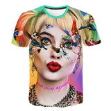 Movie Cool Clown Female 3D printing t-shirt Men's Women's Summer Joker Casual T-shirt Harajuku Tops Hip-hop shirt Streetwear 6XL