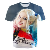 Movie Cool Clown Female 3D printing t-shirt Men's Women's Summer Joker Casual T-shirt Harajuku Tops Hip-hop shirt Streetwear 6XL