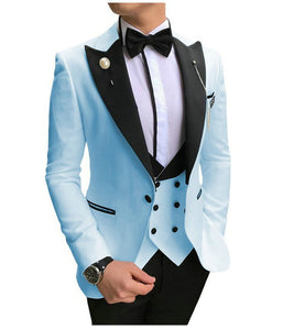 JELTONEWIN Latest Coat Pant Designs Casual Royal Blue Men Suits Peaked  Lapel Groom Wear Slim Fit Wedding Suits For Men Tuxedo - AliExpress